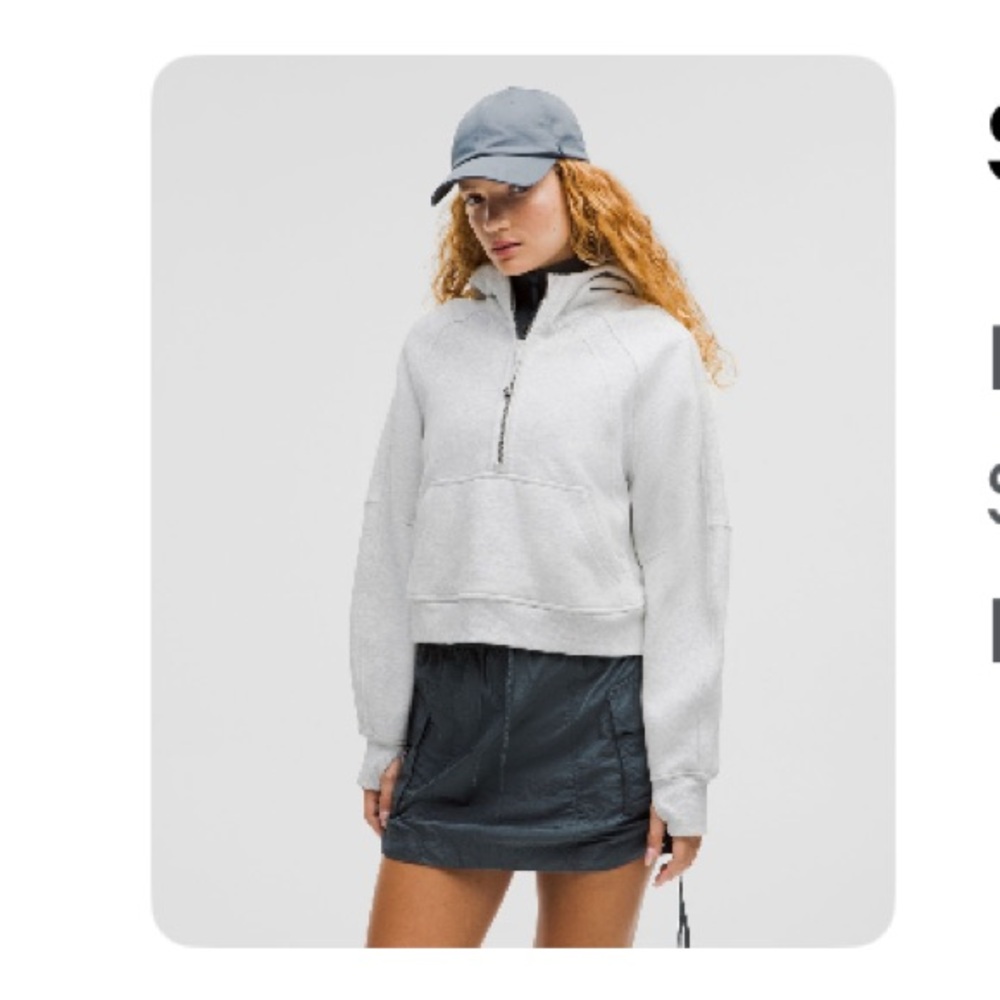 lululemon athletica Gray Half-Zip Hoodie